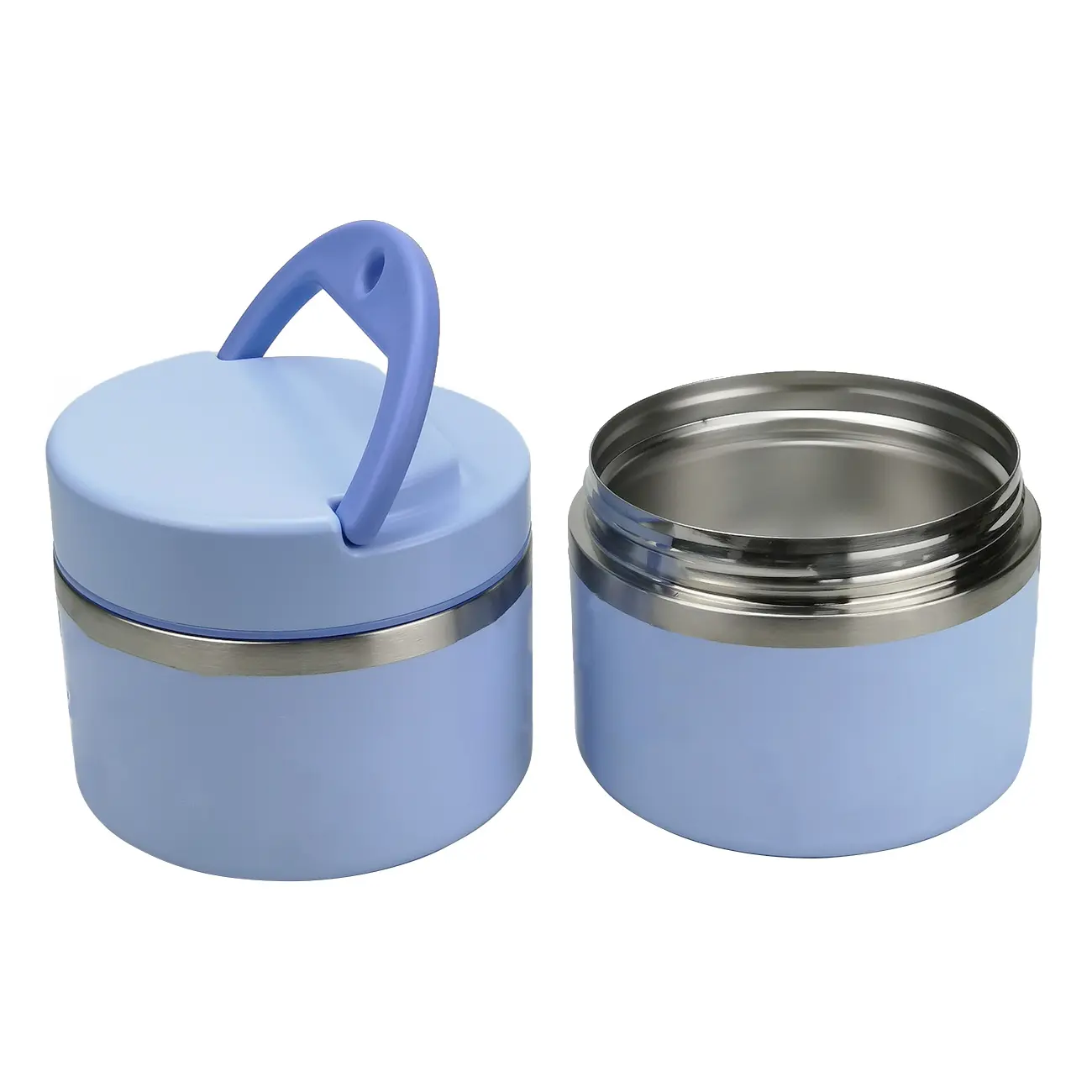 Lancheira térmica isolada para comida, frasco de 850 ml com parede dupla de 0,85L, ideal para comida quente com alça