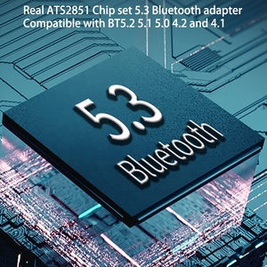 ATS2851 BTアダプター (PC用) USB5.3ドングル (Bluetoothコンピューター用) デスクトップワイヤレス転送および受信機 (ラップトップ用) - Product Image 3