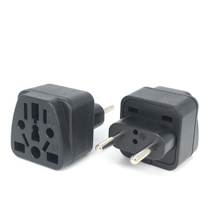 Universal to <strong>EU</strong> <strong>Plug</strong> <strong>Adapter</strong> Type-C Round 2 Pin European Travel Conversion <strong>Plug</strong> US UK AU to Euro <strong>Multi</strong> <strong>Plug</strong> Outlet - Product Image 1
