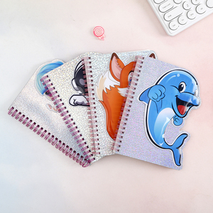 Soporte personalizado PVC espuma burbuja pegatina burbuja pasta forma especial A5 cuaderno cubierta animal y astronauta patrón Bloc de notas - Product Image 3