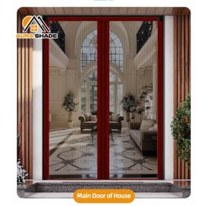 Aluminum Alloy Frame Folding Screen with Pleated Mesh Sliding Fly Insect <strong>Door</strong> with Patio Components Blinds <strong>Shades</strong> &amp; Shutters - Product Image 6
