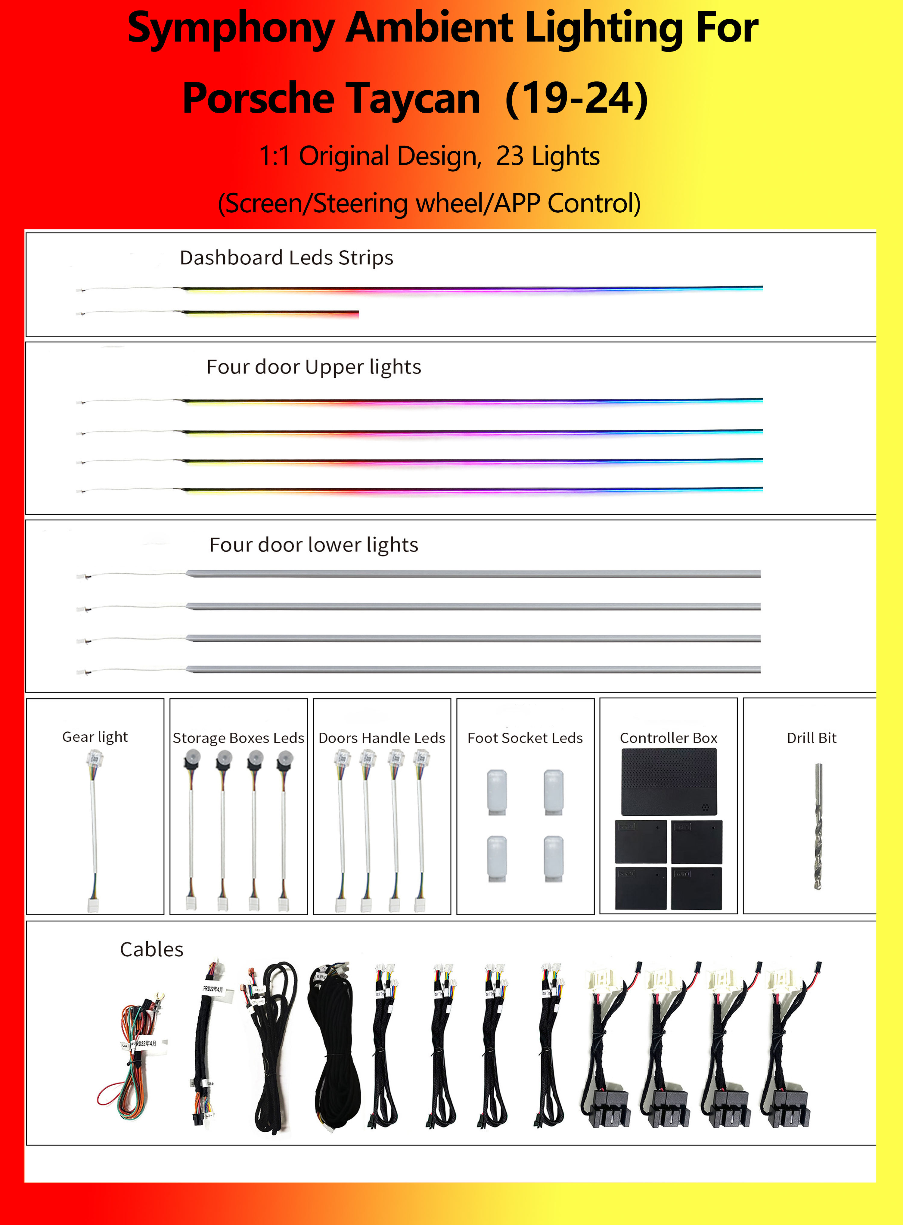 Porsche Taycan Symphony 23 Lights