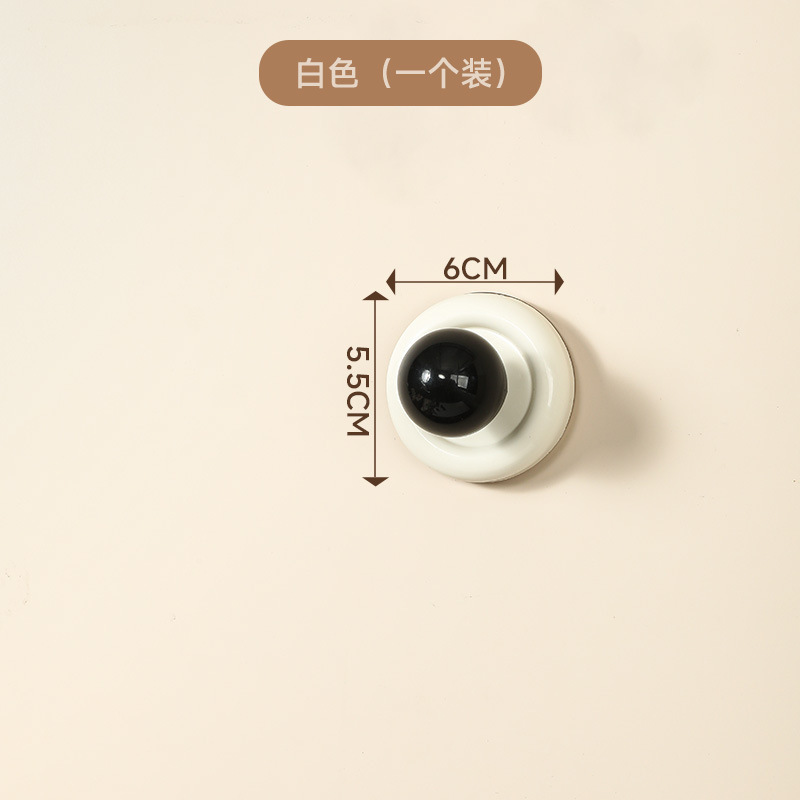 One white suction cup hook