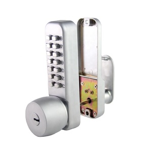 ปลอดภัย Zamak กลปุ่มกดล็อคประตูดิจิตอลที่มีลูกบิดและกุญแจ - Product Image 1