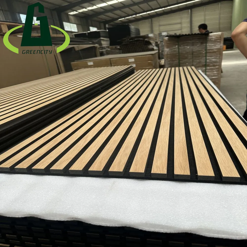 Fibre de polyester hexagonale Acheter mur en bois pour animaux de compagnie Plafond à lattes acoustiques Mousse de bois Panneaux muraux sonores Insonorisés