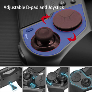Honcam Manette จอยสติ๊กเกม BT ไร้สาย, จอยสติ๊กไร้สายแบบสั่นคู่แผ่นเกม PS4 - Product Image 2