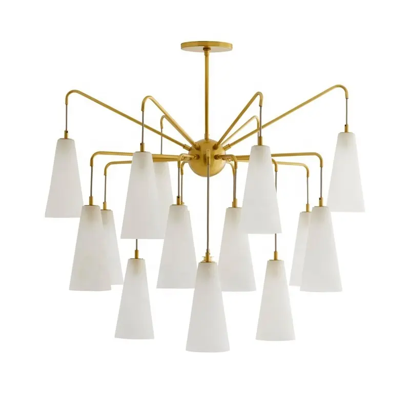 Villa moderna araña de lujo sala de estar cocina acrílico hogar Luz Decoración interior simple lámpara colgante