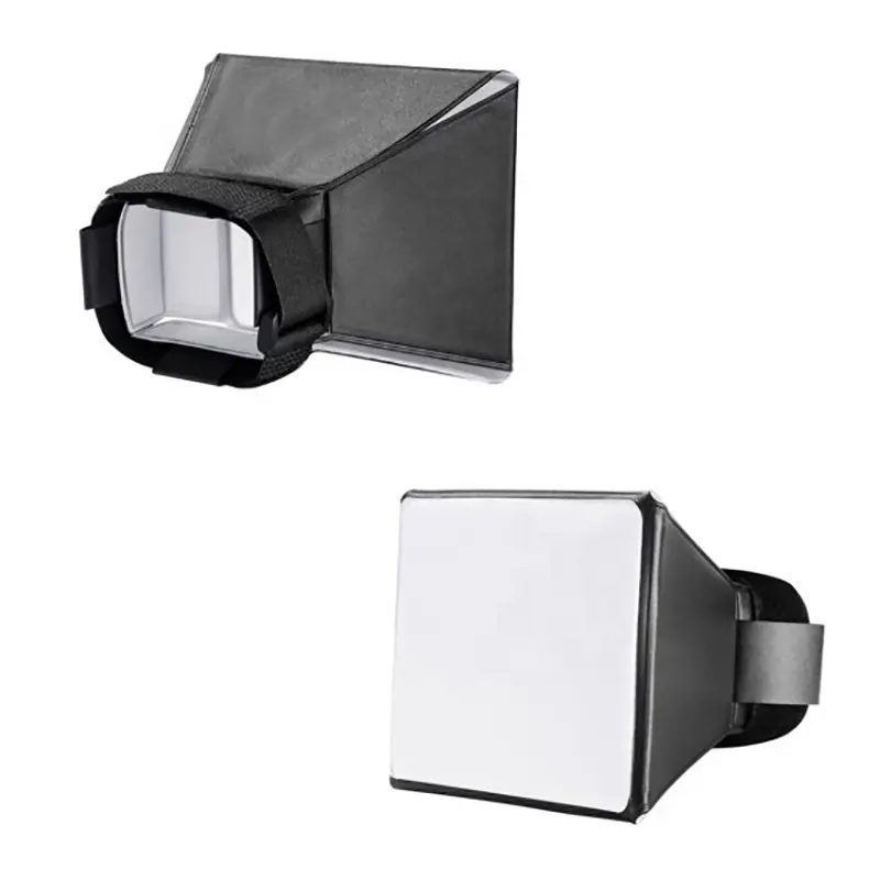 Mini difusor de Flash externo plegable, Softbox Universal para cámara DSLR, Canon, EOS, Nikon, Speedlight, Sony