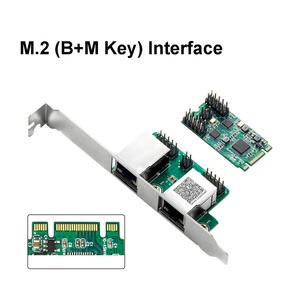 M.2 (chiave B/M) interfaccia pci-e moduli Gigabit Ethernet a doppia porta 1000Mbps 1G scheda di rete Nic Chipset RealTek RT8111H per Server - Product Image 4