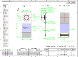 1MP AR0144 Sensor 1280x800 Hd Global Shutter Mini Módulo de cámara de red de inspección industrial para escaneo - Product Image 4