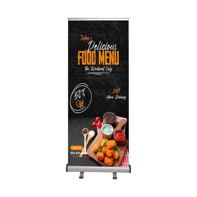 2023 New High Quality Hot Selling Roll Pull Up Flying Display Banner Flag Advertising Campaign Outdoor Usingwith Accesoires