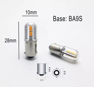 Süper parlak langırt Ba9s Led araba ampulü BA9S LED cihaz ampul T3-1/4 T4W LED araba ampul 6v 12v 24v 36v 48v 60v #44 #47 #53 - Product Image 3
