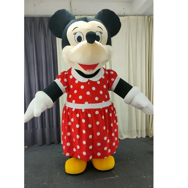 Cartoon Inflatable Costume Mickey Mascot Mouse Costume For Wedding