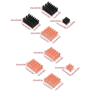 Raspberry Pi 5 in puro rame alluminio dissipatore di calore dissipatore di calore in alluminio CPU Cooler Kit di raffreddamento per Raspberry Pi 5 - Product Image 6