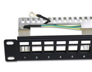 EXC high quality 19'' Cat5E CAT6 24 <strong>port</strong> 48 <strong>port</strong> blank <strong>patch</strong> <strong>panel</strong> with cable management RJ45 19 Inch 24 <strong>Port</strong> <strong>Patch</strong> <strong>Panel</strong> Used - Product Image 4