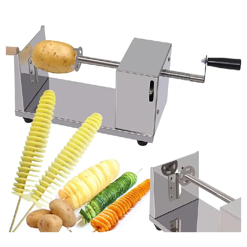 JG-10 Handbuch Twist Kartoffeln Tower Slicer Chips Maschine Spiral feder Kartoffel Twister Tornado Cutter Schneide maschine