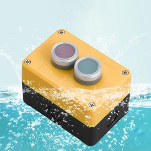 NEW <strong>Button</strong> Switch <strong>Control</strong> <strong>Box</strong> Plastic Hand-held Self Starting <strong>Button</strong> Waterproof <strong>Box</strong> Electrical Industrial Emergency Stop LA38