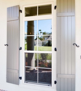 Wooden Color Grill Design Vertical Sliding <strong>Windows</strong> American Style <strong>Sash</strong> Hung Aluminium <strong>Window</strong> - Product Image 5