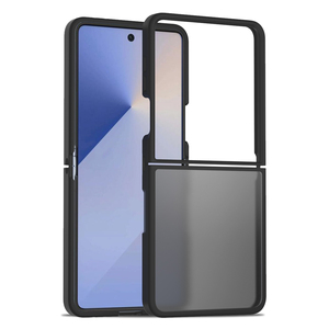 三星银河Z Flip7外壳半透明皮肤感觉哑光磨砂电脑背面TPU侧混合外壳盖三星银河Z Flip7 - Product Image 1