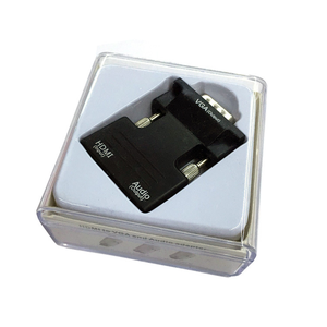 Adaptador de entrada HDMI a salida VGA, 1080P, hembra a macho, Hdmi a Vga, con Audio para PC, Monitor de TV, precio de fábrica