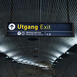 Sản xuất nhôm cong ngoài trời miễn phí đứng signage <span class=keywords><strong>LED</strong></span> chiếu sáng wayfinding Directional pylon Đăng - Product Image 5