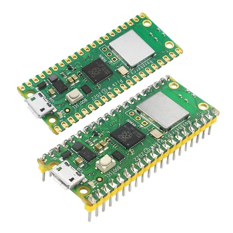 Nueva Placa de desarrollo de microcontrolador Raspberry Pi RP2040, carcasa acrílica opcional, cabezal GPIO soldado