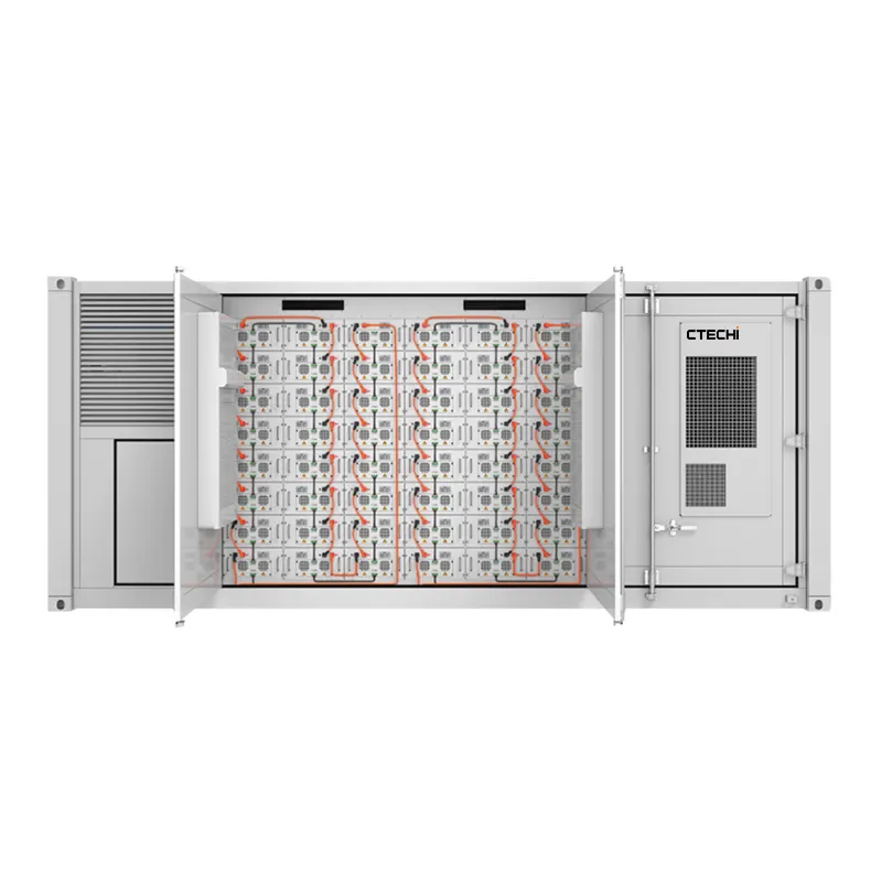Ctechi ngành công nghiệp nhà CONTAINER bess pin lithium năng lượng mặt trời hệ thống quản lý 500kwh 1mW 2mW lưu trữ năng lượng lai hệ thống lưới
