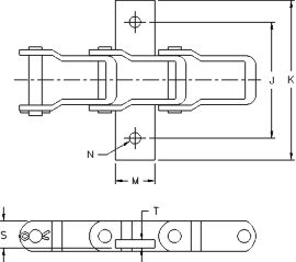 Pintle Chain AL667X-KSB AL667XH-KSB AL88XH-KSB