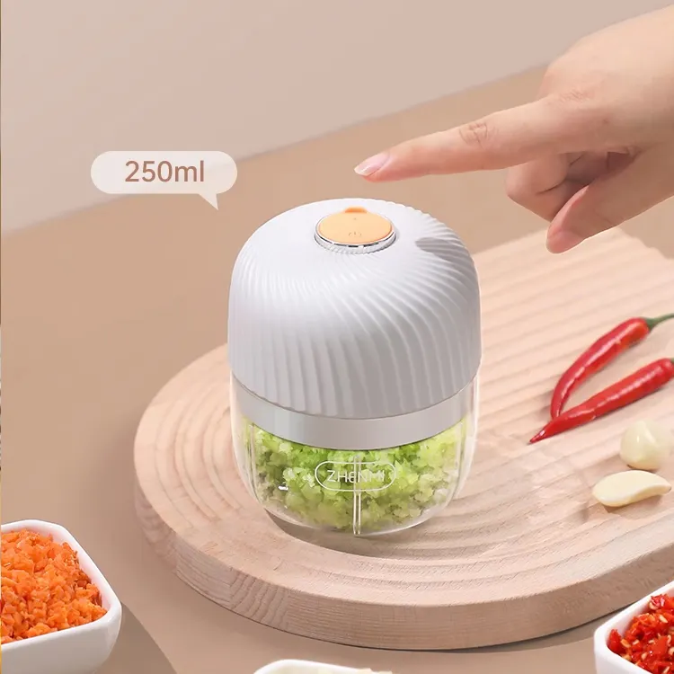 Bán sỉ Hot Bán thiết bị nhà quốc gia đa chức năng điện máy xay sinh tố 250ml Mini thực phẩm Chopper USB có thể sạc lại