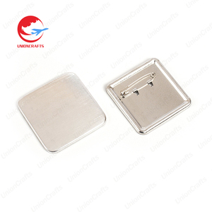 Toptan promosyon özel dekoratif 58mm Metal kare yuvarlak süblimasyon boş güvenlik baskılı epoksi manyetik düğme Pin rozeti - Product Image 3