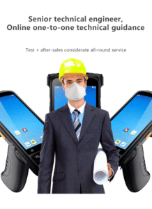 4G Rugged Android Handheld PDA with 2D QR Code &amp; UHF RFID Scanner Warehouse Logistics Terminal Android 12 <strong>Operating</strong> <strong>System</strong> Stock - Product Image 3