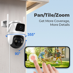 3MP HD Dome güvenlik ekipmanları WIFi gece görüş ESeeCloud App CMOS sensörü ile bağlı çift Lens kamera - Product Image 4