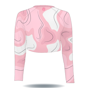 Tùy Chỉnh Màu Hồng Thiết Kế UV Bảo Vệ Thể Thao Yoga Dài Tay Áo Womens Phụ Nữ Cô Gái T Áo Sơ Mi Crop Top Câu Cá Áo Sơ Mi - Product Image 2