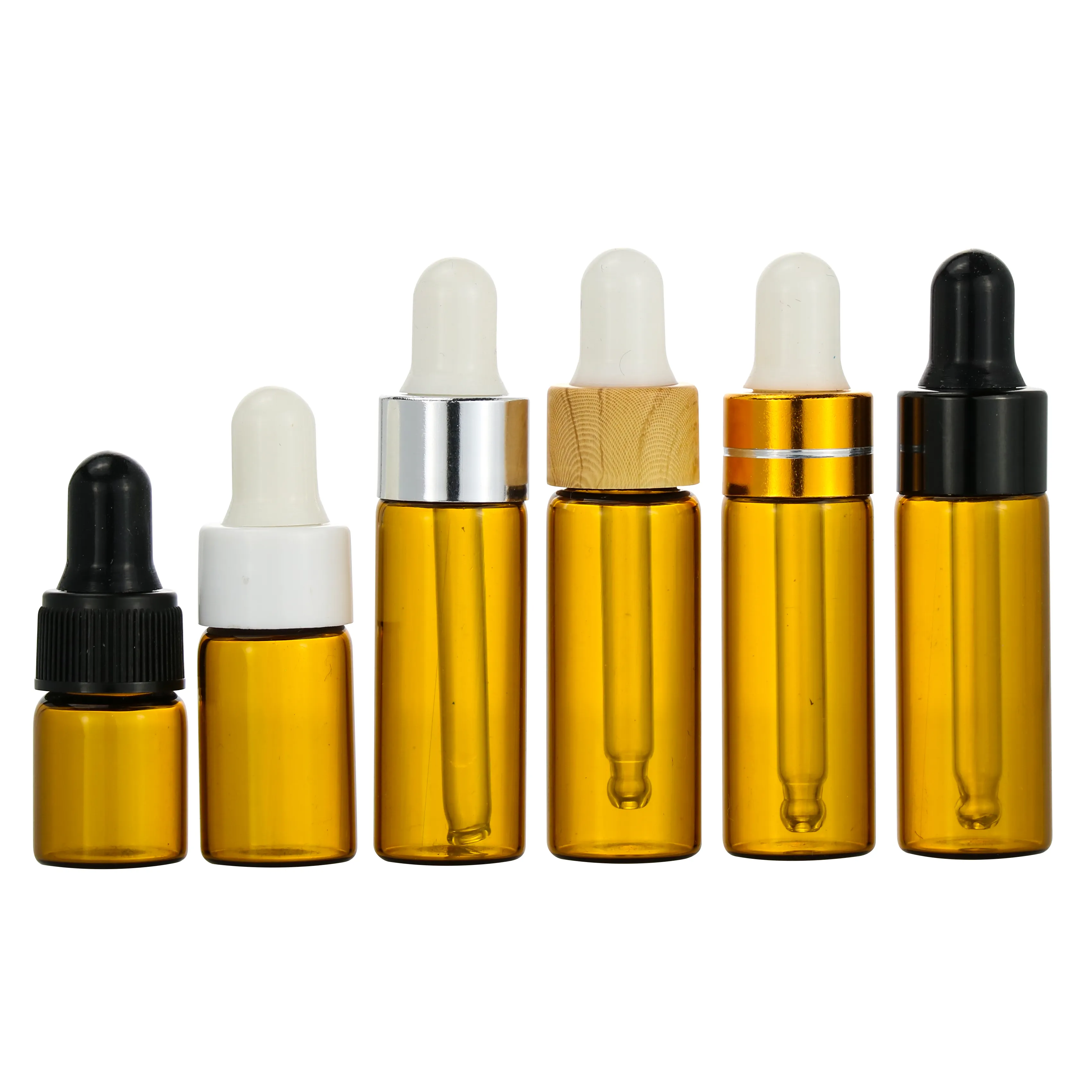 Sample Test Perfume oil mini 1ml 2ml 3ml 5ml 10ml amber clear glass dropper bottle essential oil amber glass vial with dropper