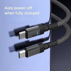 EMK çip örgülü veri kablosu göstergesi ile yeni veri kablosu işık tip-c terminali PD100w süper hızlı şarj şarj kablosu - Product Image 3