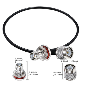 Tnc Nam để TNC nữ Wifi Antenna cáp mở rộng tổn thất thấp RG58 cáp đồng trục cho ăng ten không dây ham đài phát thanh - Product Image 4