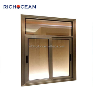 RICHOCEAN ticari konut standart sürgülü cam pencere basit tasarım Modern yatay alüminyum sürgülü pencere boyutları - Product Image 2