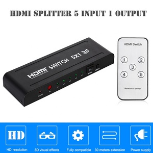 Xput-conmutador de 5 puertos HDMI, 5 en 1, salida 5x1, HDMI, 5 entradas a 1 salida