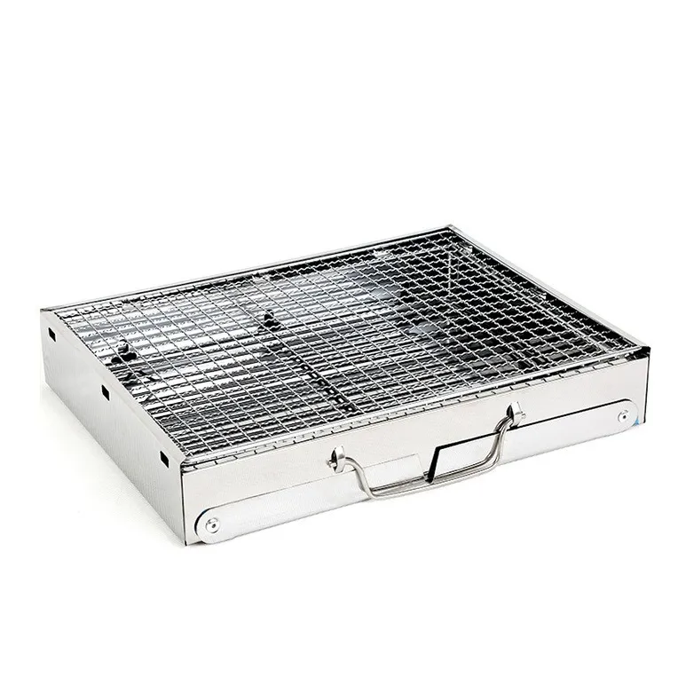 Mini fogão portátil para churrasqueira, grelha de carbono dobrável para churrasqueira