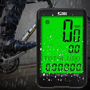 Ordenador de bicicleta inalámbrico resistente al agua, odómetro de bicicleta, pantalla grande de 2,5 pulgadas, ciclocomputador, pantalla LCD multifuncional, velocímetro de ciclismo - Product Image 4