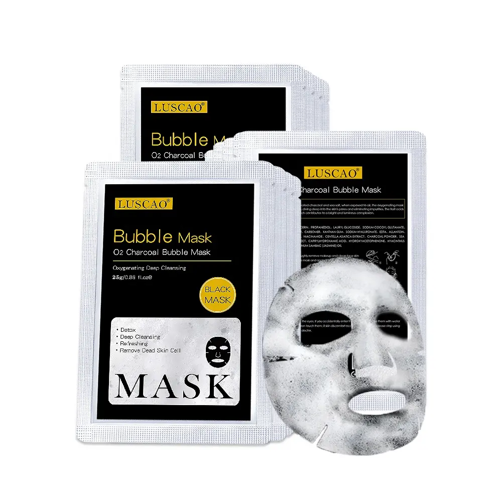 Собственная Марка, глубокое очищение, увлажнение, детоксикация, кислород, O2, уголь, черная маска для лица с пузырьками