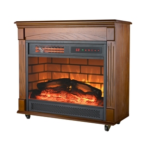 KonwinFP404RNA-<strong>B</strong> 22&quot; Fireplace <strong>Heater</strong> Insert Infrared Quartz Remote Control LED Display Electric Fireplace with Log - Product Image 5