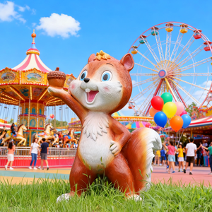 Đáng Yêu Phim Hoạt Hình Sóc Bức Tượng Vui tươi Nhựa Điêu Khắc Nghệ Thuật Trang Trí Nội Thất Cho Vườn Công Viên Phòng Khách Lễ hội Trang Trí Quà Tặng Ý Tưởng - Product Image 5