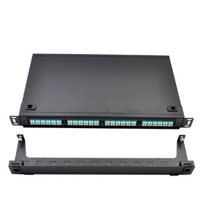 Panel de conexiones de fibra óptica de 19 pulgadas de alta densidad, 1U, 96 núcleos, caja de terminales, montaje en rack, distribución de fibra, red FTTH - Product Image 5
