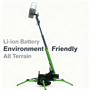 12M 14M 16M khớp nối towable Boom Lift Trailer gắn <span class=keywords><strong>Cherry</strong></span> <span class=keywords><strong>picker</strong></span> người đàn ông nâng cho bán - Product Image 3