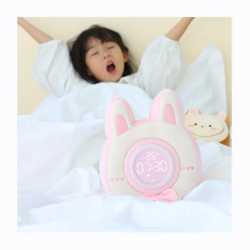 Nuova camera da letto per bambini peluche giocattolo di peluche sveglia per allenamento per bambini termometro digitale 1200mAh batteria ricaricabile