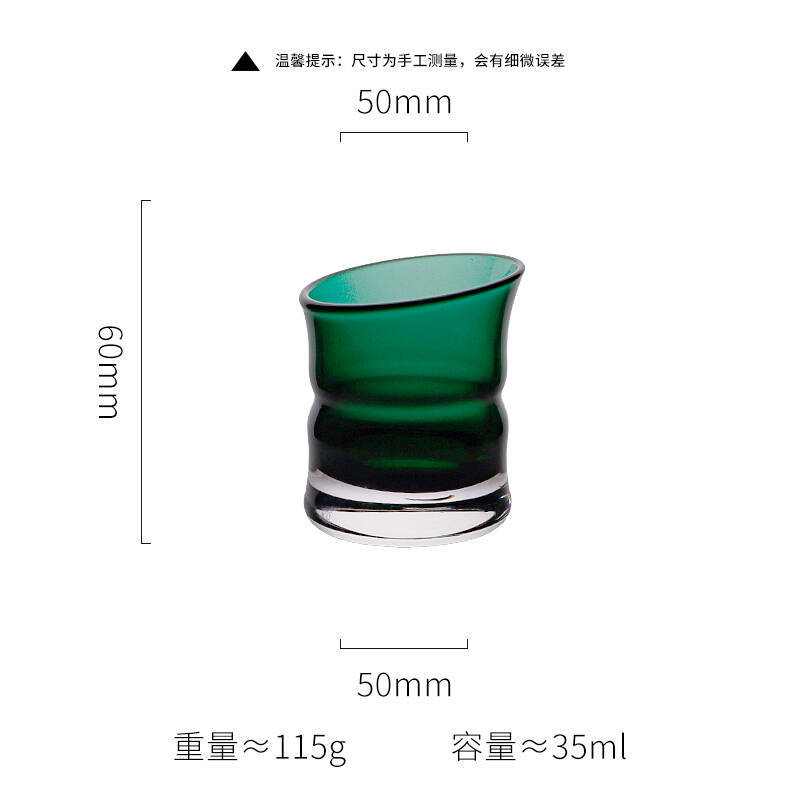 Copa de vino con forma de bambú