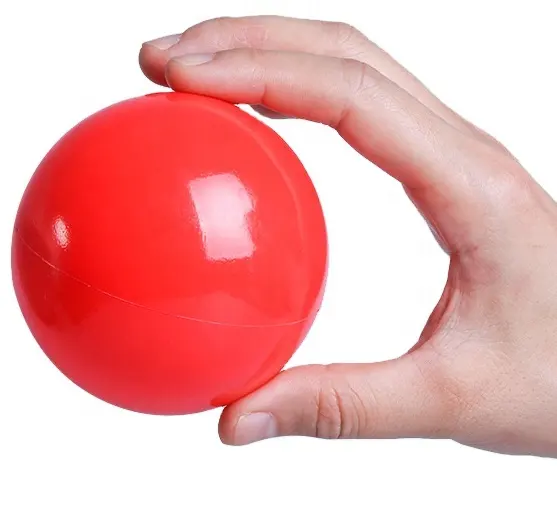 סיטונאי ללא פטלטים LDPE כדור פלסטיק חלול צף צעצוע רך מסין יצרן PE חומר כדור בור סגנון