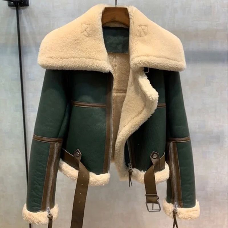 Khaki Coat One-Piece