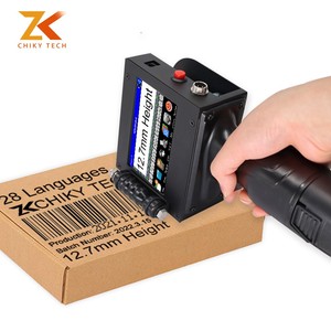 Oem Abs 12,7 Mm Hausschuhe Drucken Neuestes Verfalls datum Chargen code Hand druckmaschine Hand-Tinten strahl drucker - Product Image 1